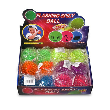 LED Jelly Spike Yo-Yo Balls (12 Per pack)