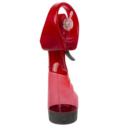 Red Water Spray Fan