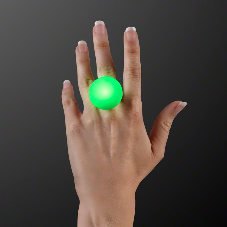 LED Green Flash Glow Rings