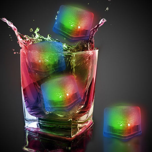 Rainbow LED Ice Cubes (12 Per pack)