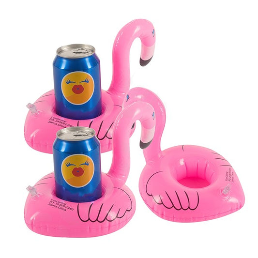 Inflatable Floating Flamingo Coasters (12 Per pack)