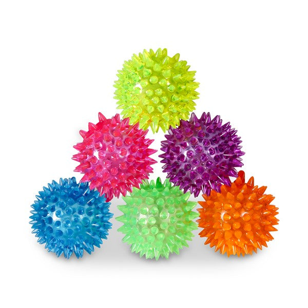 LED Jelly Spike Yo-Yo Balls (12 Per pack)