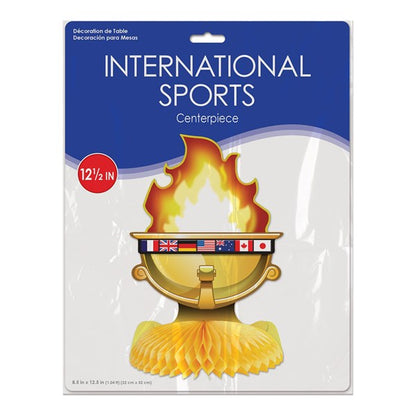 International Sports Torch Centerpiece