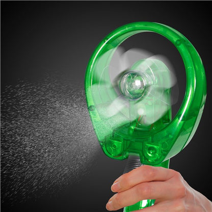 Green Water Spray Fan