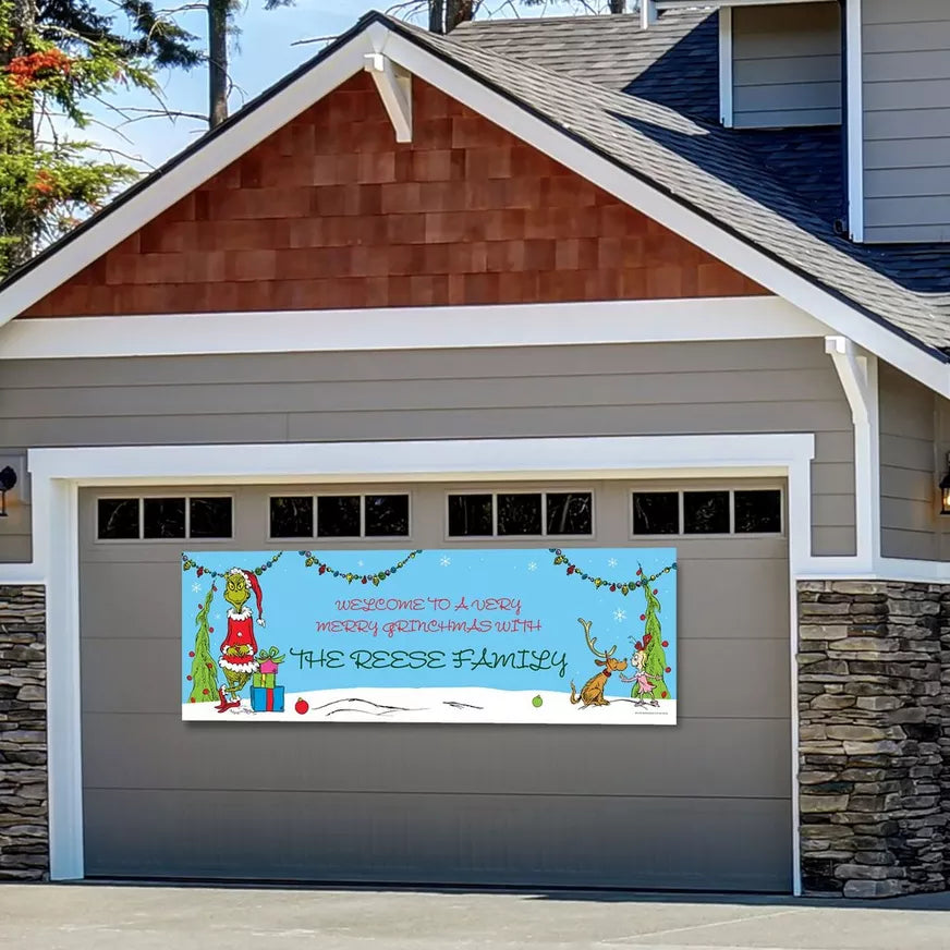 Custom Traditional Grinch Horizontal Banner