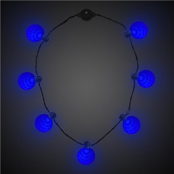 LED Blue Ball Necklace