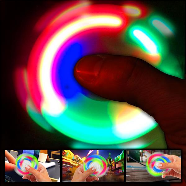 LED Black Fidget Toy Spinner