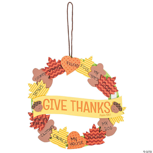 Wreath of Thanks Craft Kit (12 per pack)