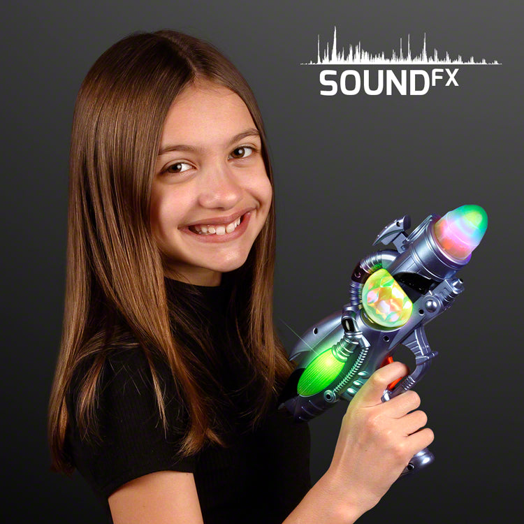 Space Sounds Light Up Gun Toy