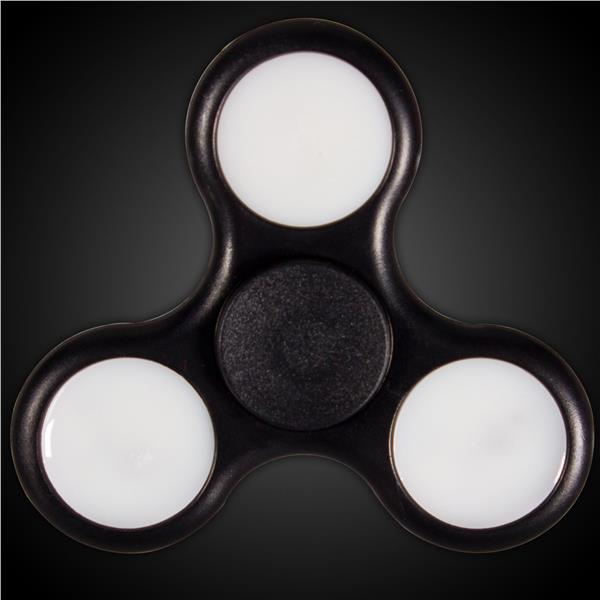 LED Black Fidget Toy Spinner