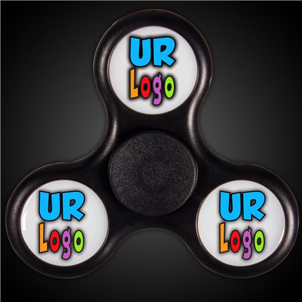 LED Black Fidget Toy Spinner