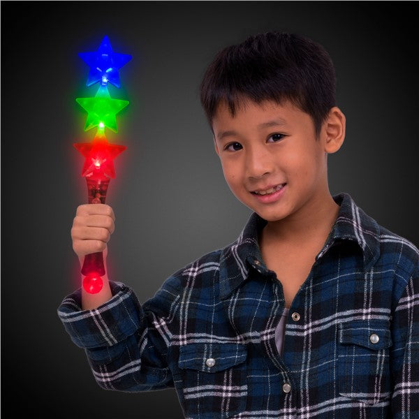 LED Triple Star Wand