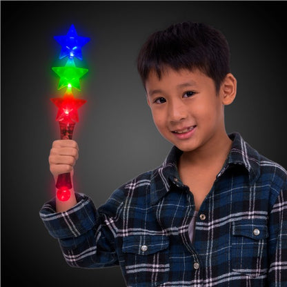 LED Triple Star Wand