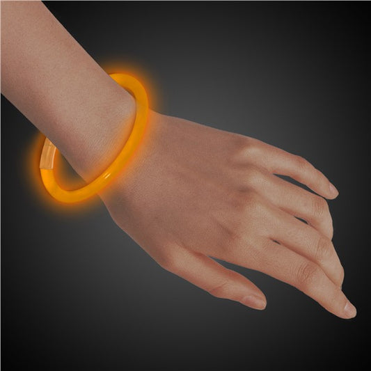 Orange 8" Glow Bracelets (50 Per pack)