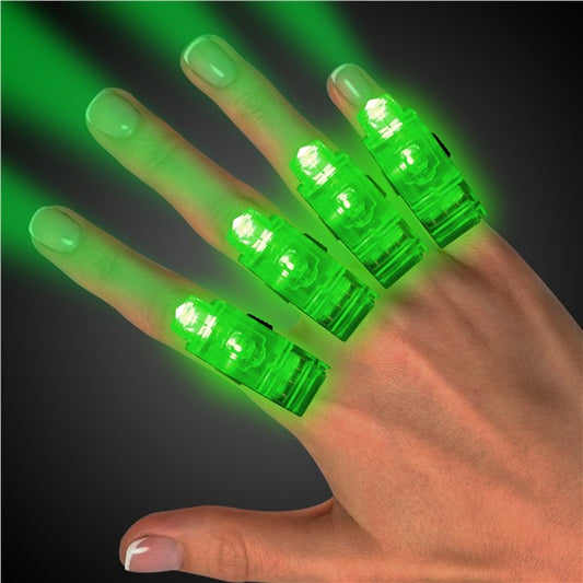 Green LED Finger Rings (36 Per pack)