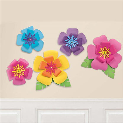 Hibiscus Paper Flowers (5 per pack)