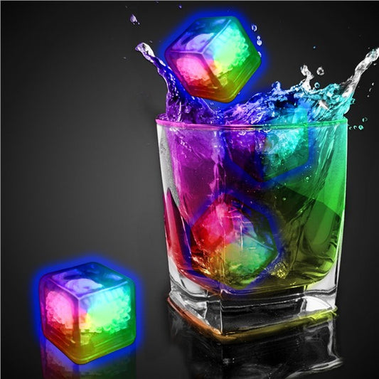 Rainbow Liquid-Activated LED Ice Cubes (12 Per pack)