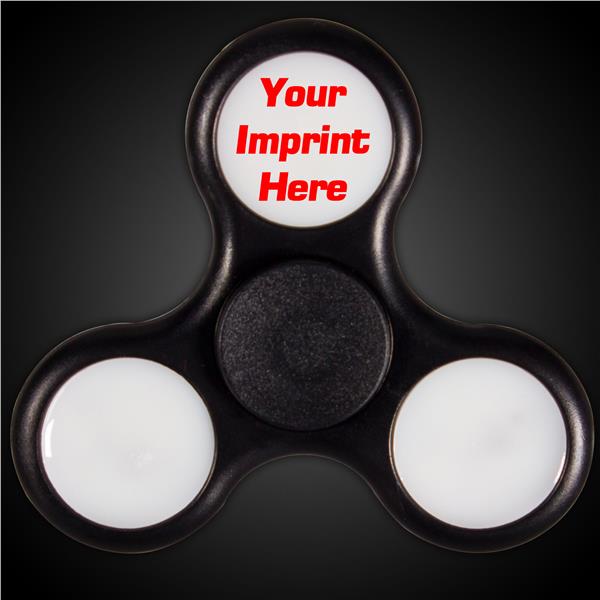 LED Black Fidget Toy Spinner