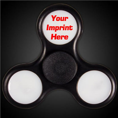 LED Black Fidget Toy Spinner