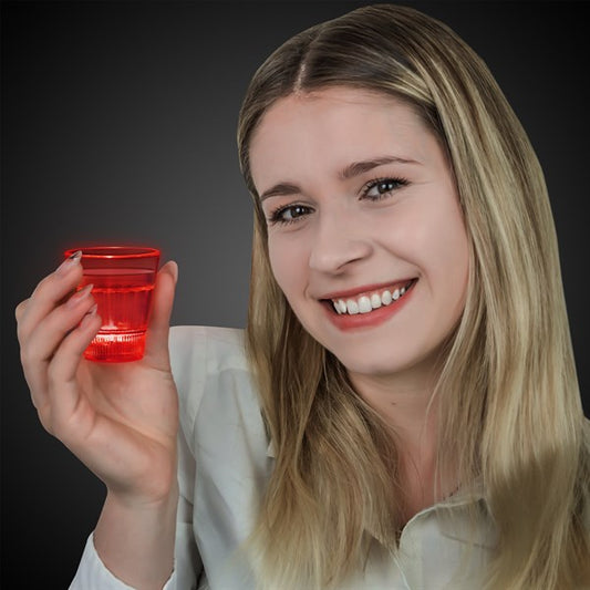 LED Red 2 oz. Shot Glass