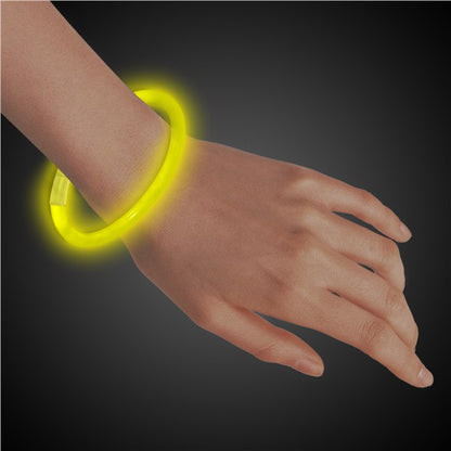 Yellow 8" Glow Bracelets (50 Per pack)