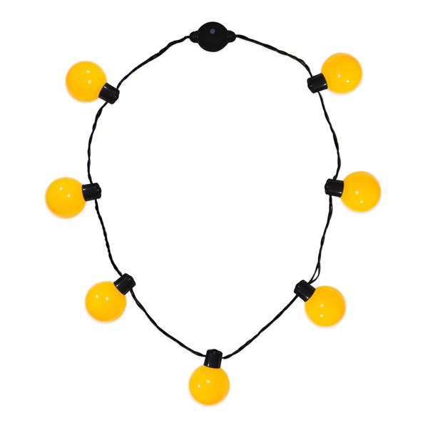 LED Yellow Ball Necklace