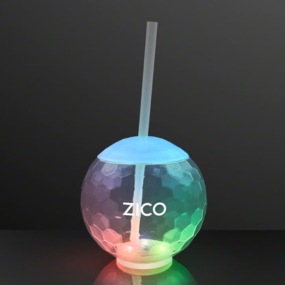 Light Up Ball Tumbler Glass, Disco Party Cups