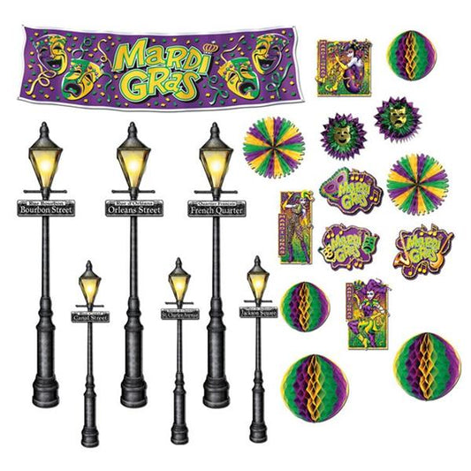 Mardi Gras Decoration Props (21 per pack)