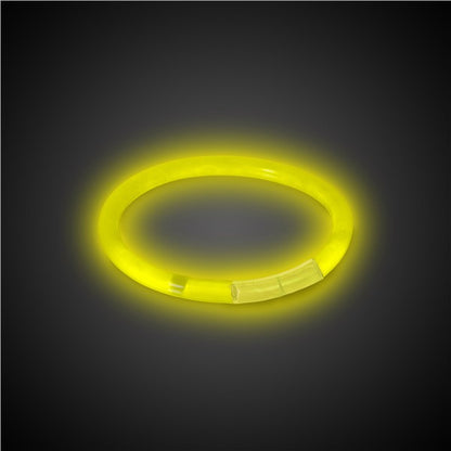 Yellow 8" Glow Bracelets (50 Per pack)