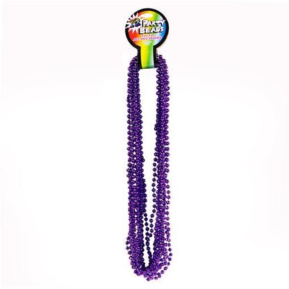 Purple 7mm Bead 33" Necklaces (12 Per pack)