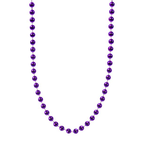 Purple 7mm Bead 33" Necklaces (12 Per pack)