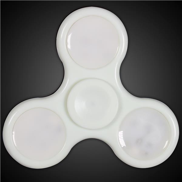 LED White Fidget Toy Spinner