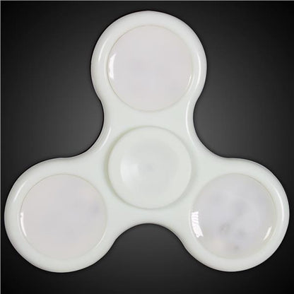 LED White Fidget Toy Spinner