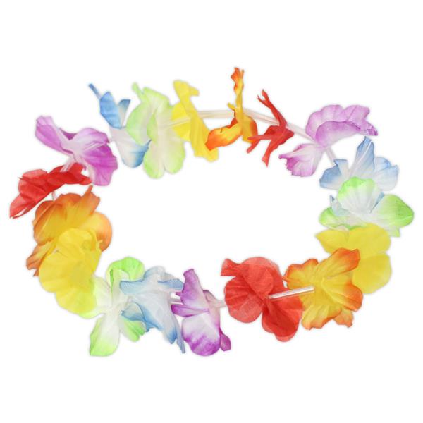 Silk Flower Lei Headbands (12 Per pack)