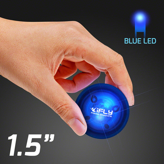 1.5" Blinky Blue Rubber Bounce Ball, Impact Activated LED