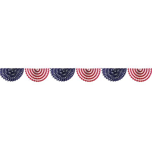 Patriotic Fan Bunting Garland