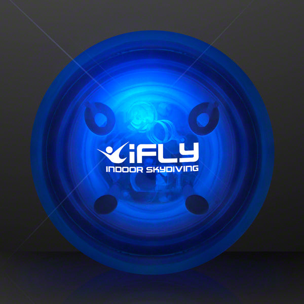 1.5" Blinky Blue Rubber Bounce Ball, Impact Activated LED