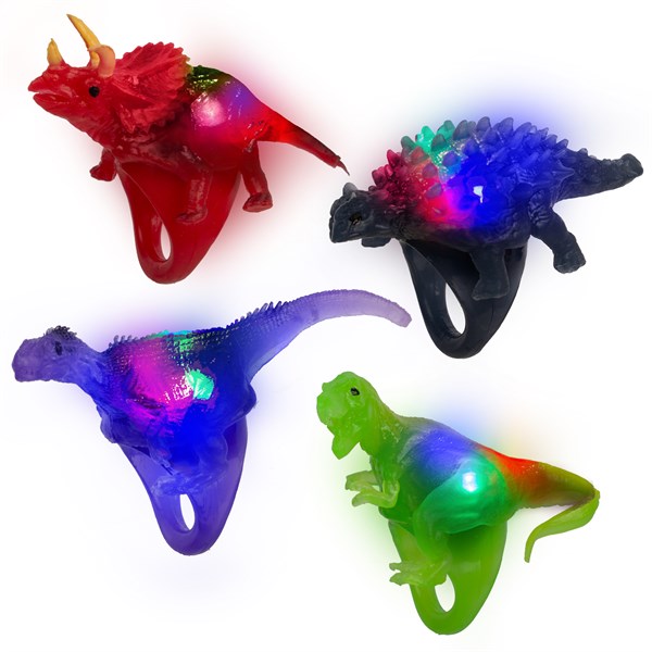 LED Dinosaur Rings (24 Per pack)