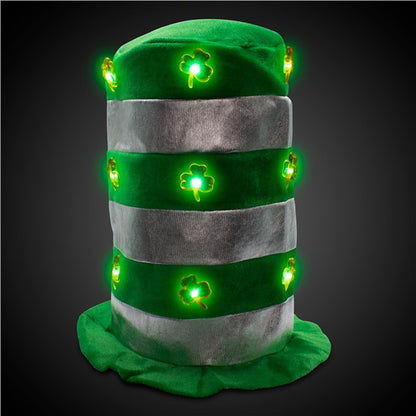 LED Shamrock Stove Pipe Hat