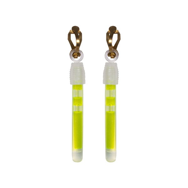 Green Glow Clip-On Earrings