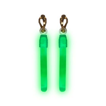 Green Glow Clip-On Earrings