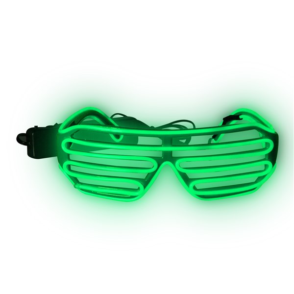 Green EL Wire Slotted Shades