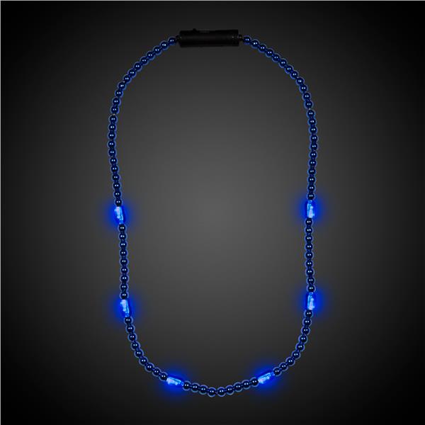 LED Blue 30" Beaded Necklace