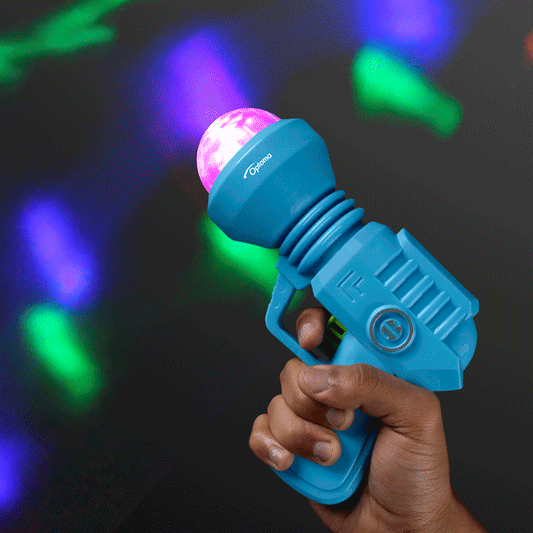 Space Gun Cool Light Toy, LED Projecting + No Sound