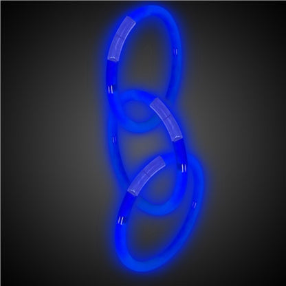 Blue 8" Glow Bracelets (50 Per pack)