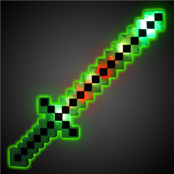 LED Green Pixel Sword