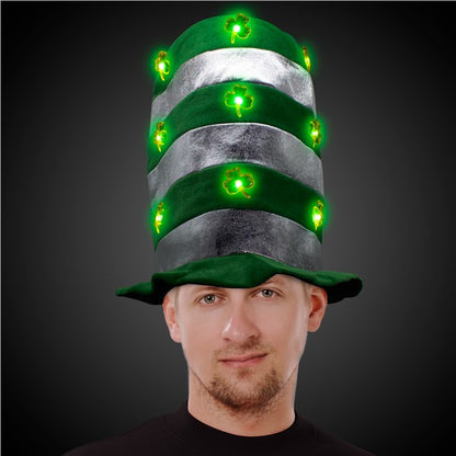 LED Shamrock Stove Pipe Hat