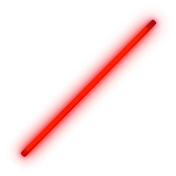 Red 9" Glow Straws (25 Per pack)