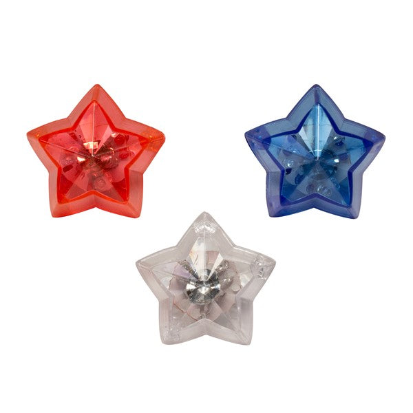 LED Star Gem Rings (24 Per pack)