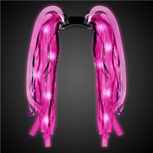 LED Party Dreads Headbands (4 Per pack)